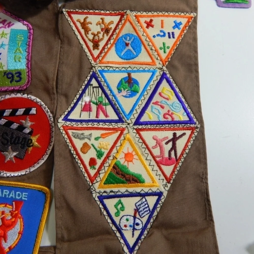 Girl Scouts Vintage 90's Y2K Sash And Badges